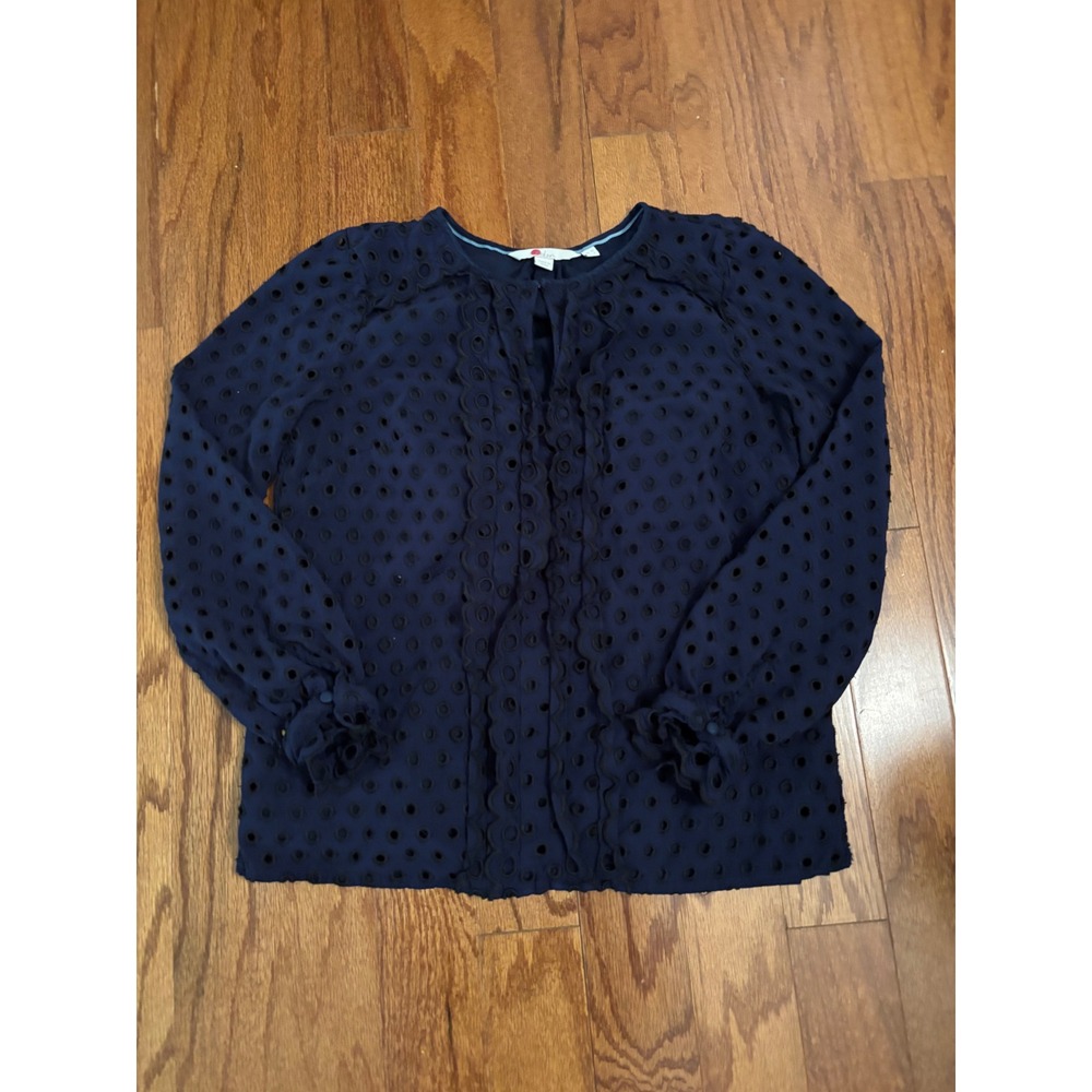 Boden Navy and Black Blouse Size US 6